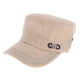 thumbnail image 2 of Gorra militar Yuyangstore ajustable de algodón para hombre plana beige, 2 of 8