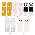 thumbnail image 5 of Linyer Winter Fleece Socks Animal Print Non  for Slip Long Warm Lounge Slipper Middle Tube Sock Christmas Gift for Women Cat, 5 of 8