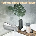 thumbnail image 2 of Bathtub Faucet Easy to Install Tub Spout with Diverter,American Standard Tub Faucet Replacement Fits 1/2" Copper Water Tube(5/8" Diameter) with Hex Wrench Chrome Finish, 2 of 7