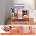thumbnail image 3 of Organizador de escritorio Barelove Rose Gold con cajón corredizo y 7 compartimentos, 3 of 6