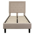thumbnail image 5 of Flash Furniture Roxbury Twin Size Tufted Upholstered Platform Bed in Beige Fabric, 5 of 5