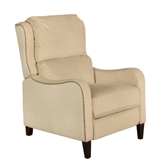 Finch Eddington Recliner Accent Chair in Two-Toned Cream