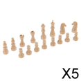 thumbnail image 1 of Juego de piezas de ajedrez Baoblaze de plástico de repuesto 3x16 piezas color Beige 5 piezas, 1 of 8