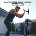 thumbnail image 3 of KOSMONIA 58x18" Frameless Full Length Mirror,High Strength Tempered Glass Full Body Mirror,Luxury Floor Standing Mirror Wall-Mounted Modern Dressing Mirror for Bedroom,Cloakroom,Rectangle Color Black, 3 of 8