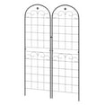 thumbnail image 1 of Outsunny 2 Pcs Garden Trellis for Climbing Plants, Outdoor Metal Trellis, 1 of 10