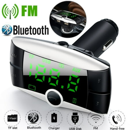 Modulator Rose - Wireless Bluetooth FM Transmitter Modulator Car Kit MP3 Player Dual USB Charger