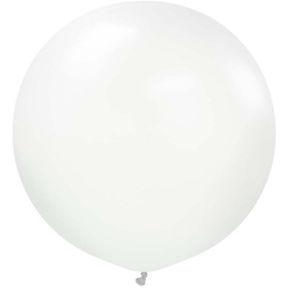 36 inch Kalisan Standard White Latex Balloons (2 Pack) - Party Supplies Decorations