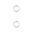thumbnail image 4 of Cateissary 50 piezas de anillos de encuadernación de Metal, álbumes circulares DIY, aros de libro de hojas sueltas, anillo de álbum de recortes Plata interior 20mm 2piezas, 4 of 6
