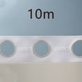 thumbnail image 4 of Chendee 10M Curtain Heading Tape With Eyelet Rings Drapery Grommet Tape For Home Office,1 Meter 6 Holes, 4 of 9