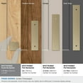 thumbnail image 3 of Amerock Ladera 1-3/16 inch (30mm) Length Square Golden Champagne Cabinet Knob Backplate, 3 of 6