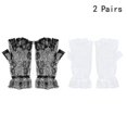 thumbnail image 2 of 2 pares de guantes de encaje para mujer, 2 of 3