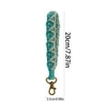 thumbnail image 2 of Handwoven Keychain Wrist Accessory Bohemian Style Flower Design Craftsmanship Key Holder for Keys and Bags, 2 of 3