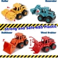 thumbnail image 5 of 4Pcs Friction Powered Construction Truck Toys Set - Push and Go Sand Truck Vehicles for Kids Boys Girls, 5 of 7
