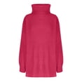 thumbnail image 7 of cfhntfmh Sweater Dress for Women Turtleneck Long Sleeve Sweater Mini Dress Cocktail Party Knit Short Dresses, 7 of 7