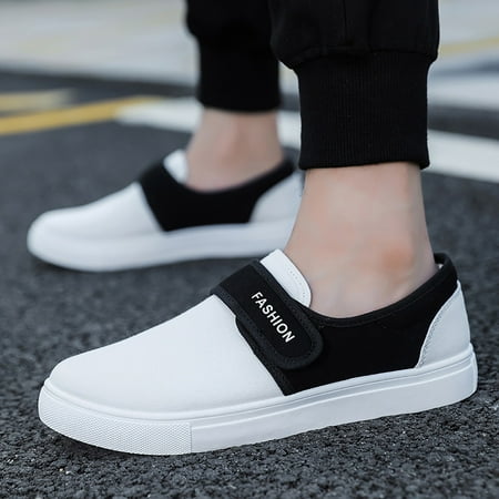

Vedolay Platform Loafers Shoes for Men Slip-on Non-Slip Soft Walk Loafers White 9