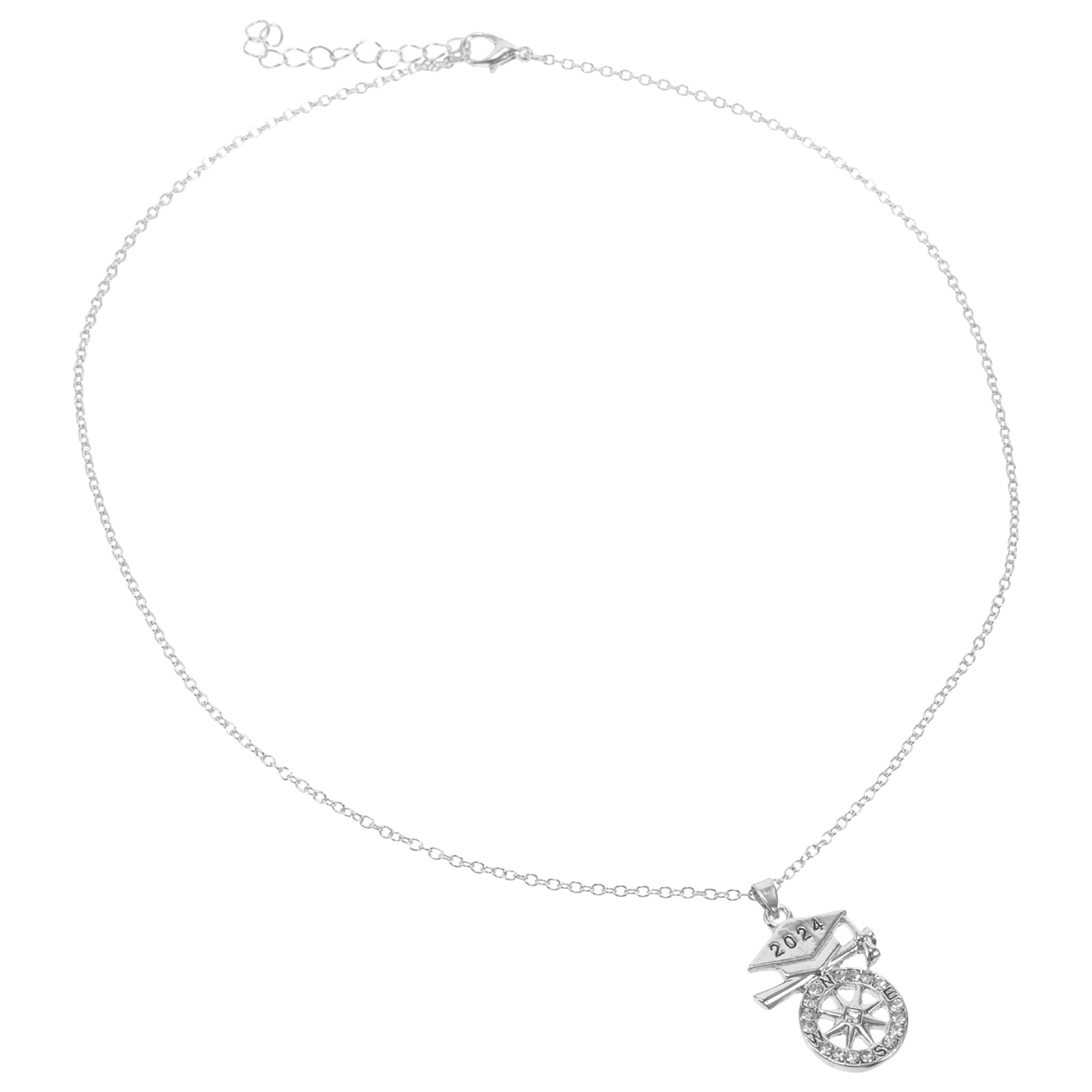 ADDHAT 2024 Graduation Hat Pendant Necklace - Decorative, Comfortable Wear