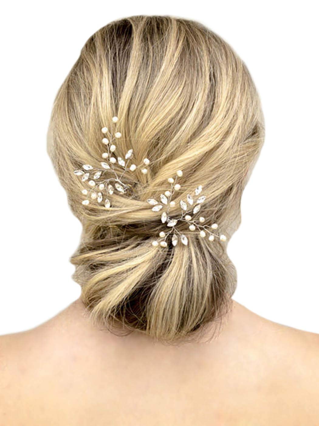 Natural Pearl Wedding Hair Pins Bridesmaid Bridal Party Clips Grips Hair Prom 