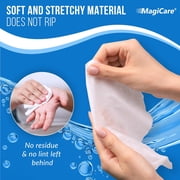 MagiCare Hand Sanitizer Wipes, Unscented, 75% Alcohol, Large Wipes - 10 Travel Packs (20ct Each, 200ct) - Travel Bag, Car, Camping