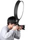 thumbnail image 4 of Difusor Redondo De Flash Superior De Cámara Portátil Para Cámara Softbox Universal Slr Camera Vogacara EL013658-00, 4 of 6