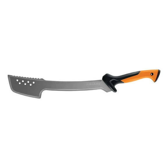 Fiskars Machete Axe - 18" Curved Blade with Nylon Sheath, Orange/Black, 1 Count