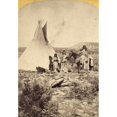 thumbnail image 2 of Ute Women C1874. Na Group Of Ute Women Outside A Tepee In Utah. Photograph By John K. Hillers C1874. Print by, 2 of 4