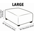 thumbnail image 2 of Vireellx Ottoman Covers Slipcover 18 x 18/20x20/36 x 36 in Ottoman Covers Protector for Footrest Foot Stool Furniture Stretch Comfortable with Elastic Bottom, 2 of 8