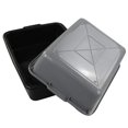 thumbnail image 3 of 3-Pack 13 L Plastic Commercial Tote Box with Lid, Bus Tubs/Bus Box, Gray, 3 of 7