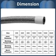thumbnail image 4 of Manguera de línea de combustible Unique Bargains AN-8 4.5ft 3/7"ID 5/8"OD 1 Pc para automóvil AN-8, 4 of 7