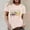 Beige, variant on Womens 2026 Spring Casual Tops Short Sleeve Graphic Print Tshirt Trendy Crew Neck Tees