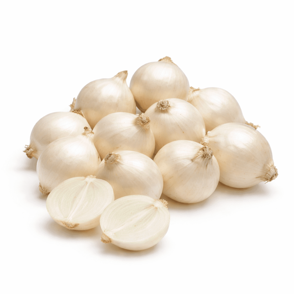 Fresh Whole White Boiler Onions 16oz Bag