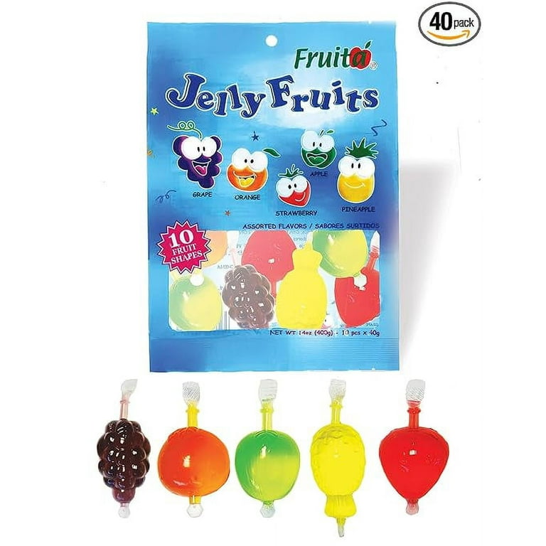 FRUITA - JELLY FRUITS with 5 Assorted Flavors, Fruits Shape Jelly