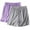 Purple, variant on Summer Shorts for Women 2026 Curvy Baggy Jean Shorts Women 2PC Summer Color Elastic Waist Leisure Thin Shorts Home Pants Sports Outerwear