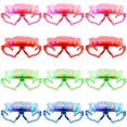 thumbnail image 2 of 12 gafas LED de Año Nuevo Timcorr coloridas con marco de corazón 3 modos intermitentes rojo verde azul, 2 of 6