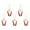 Red, variant on Foldable Travel Hangers, 5 Pack Multi-Functional Collapsible Clothes Hangers, Space Saving for Suitcase, No Crease, Lightweight, with Anti-Slip Pants Clips, for Hotel, Home, Dorm(Blue)