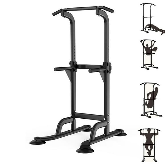 BeesClover Adjustable Power Tower Pull Up Bar,Pull-Up Rack Dip Station,Pull Up Bar Free Standing for Pull Up/Dip/Push Up,Power Tower Station for Adults & Teens