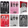 thumbnail image 2 of Cuberteria Con Porta Cubiertos Palmas 25 Piezas Colores Cocina Deng Xun unisex, 2 of 2