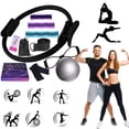 thumbnail image 1 of Meottam Meottam 8 in 1 Yoga Set for Women, Pilates Essentials Kit with Pilates Rings Booty Bands Exercise Band Yoga Ball Figure Resistance Band for Stretching & Relief (Black), 1 of 8
