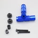 thumbnail image 4 of Reposapiés universales CNC para motocicleta, scooter, moto de cross, ATV Azul, 4 of 9