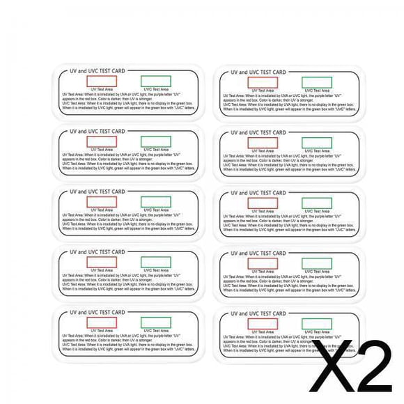 Tarjeta de Prueba 2x10x, Tarjeta de Identificación Luminosa para Uso Fabricada en PVC, 3 en 1, Tarjeta Indicadora, Dispositivo de Prueba para Mujer Al 2 piezas