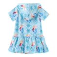 thumbnail image 2 of Disfraz de baño de Disney Frozen Elsa Girl, tela de rizo, azul, 5-6 años, 2 of 7