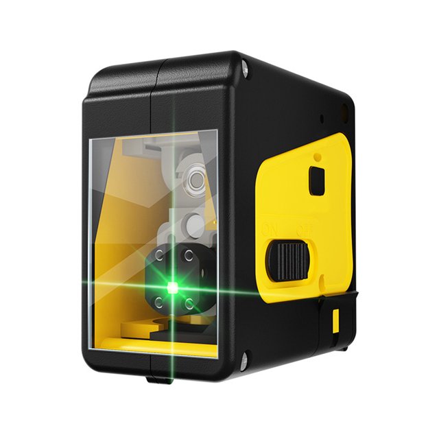 Luz verde/roja (opcional) Herramienta portátil de nivel láser de alta precisión de 2 líneas
