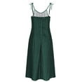 thumbnail image 7 of Sakmal Sexy Womens Dresses Spring Midi Side Split Sundress Green Dress Sleeveless Polka Dot Dresses, 7 of 7