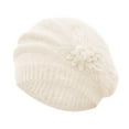 thumbnail image 4 of Women Winter Beret Warm Baggy Beanie Knit Flower Crochet Hat Casual Cap Gifts V8 C0Q4, 4 of 7