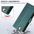 thumbnail image 5 of Dteck for iPhone SE 2022 / SE 2020/8/7 Case with Card Holder, Luxury PU Leather Magnetic Closure Kickstand Shockproof Wrist Strap Flip Cover for iPhone 7/8/SE2/SE3 4.7 Inch,Green, 5 of 6