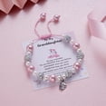 thumbnail image 4 of Pulsera MIXJOY con unicornio rosa, regalo para nieta, 4 of 6