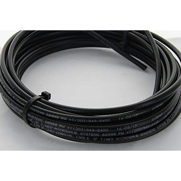 Times Microwave LMR-240 Low Loss Coaxial Cable Coiled Coax, No Connectors, 150ft