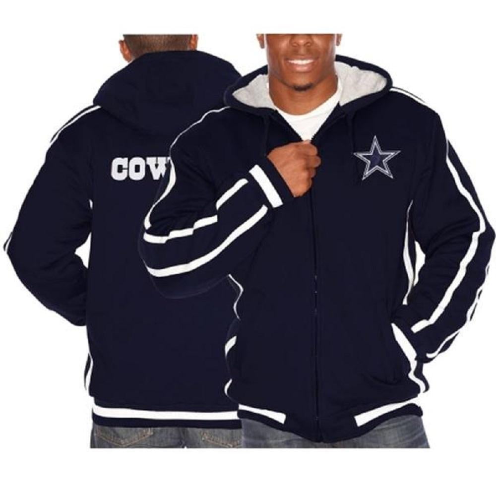 Dallas Cowboys Men's Cotton Poly Fill Fleece jacket by Dallas Cowboys Merchandise