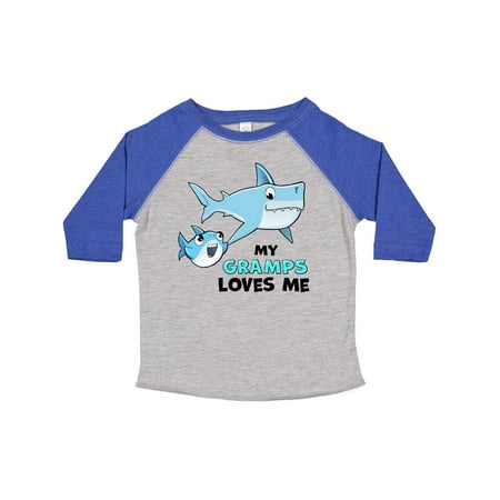 

Inktastic My Gramps Loves Me with Cute Sharks Gift Toddler Boy or Toddler Girl T-Shirt