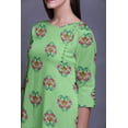 thumbnail image 3 of Bimba Printed Long Kurti Dress Straight Tunic 3/4 Sleeve Dresses For Women Top, 3 of 6
