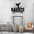 thumbnail image 2 of Craftnamesign Custom Girl Karate Metal Wall Art LED Light, Karate Name Sign, Martial Arts Decor, 2 of 5